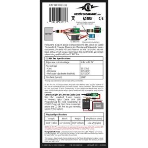 CC BEC PRO 20A MAX OUTPUT, 12S/50.4V MAX INPUT SWITCH