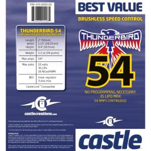 Thunderbird 54A, 15V Bec Sport Air BL ESC