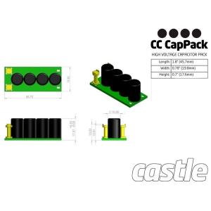 CASTLE CREATIONS CAPACITOR PACK, 12S MAX (50.0V), 1100UF