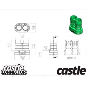 CC Polarized Bullet Connector, 6.5 mm, Made in Chi