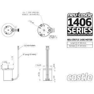 MOTOR, INRUNNER, 1406, 6900KV *