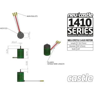 MOTOR, INRUNNER, 1410-3800KV *