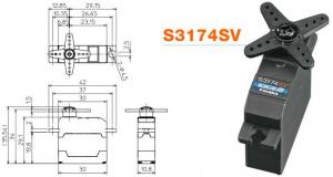 Servo S3174SV Mini- 4.3kg 0.16s HV