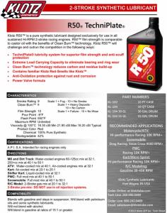 R50 Techniplate Oil 0.95L (1quart)