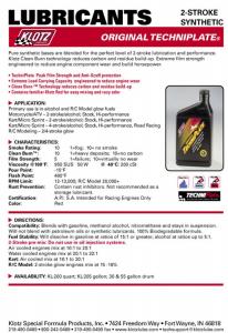 Original Techniplate Synthetic Oil 0.95L (1quart)