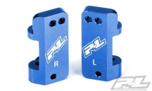 BlÃ¥ aluminium Caster Blocks fÃ¶r PRO-2 och SlashÂ® 2WD