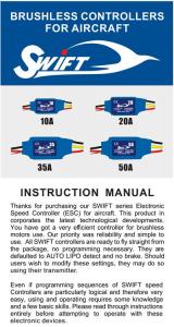 Swift 20A ESC Airplane Brushless