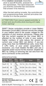 Swift 20A ESC Airplane Brushless