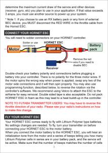 Hornet 80A ESC Aero & Heli Brushless*