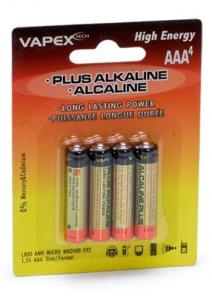 Plus Alkaline batteries AAA 4