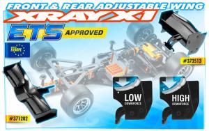 Rear Wing Adjustable Black X1'16 ETS Approved (1)