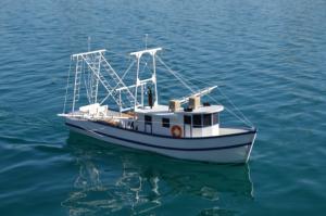 Rusty the Shrimp Boat 914mm Wood Kit