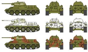 Italeri 1/72 T-34/76 M42 (Fast assembly) (2kpl)