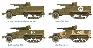 Italeri 1/72 M3 75mm HALF TRACK Fast (2kpl)