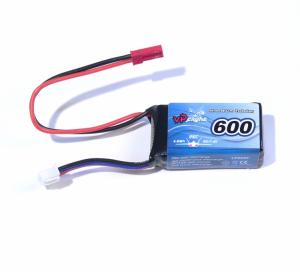 Li-Po Akku 2S 7,4V  600mAh 25C JST-RCY (BEC)