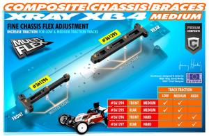 Xray  Chassis Brace Rear Medium '16 (1) 361295