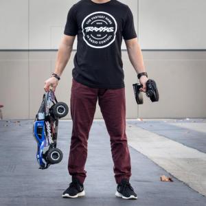 Traxxas T-Shirt Black Circle Traxxas-logo M TRX1360-M