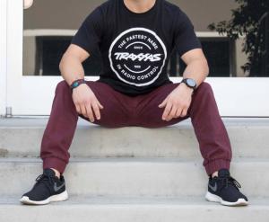 Traxxas T-Shirt Black Circle Traxxas-logo M TRX1360-M
