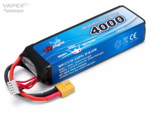 Li-Po Akku 4S 14,8V 4000mAh 25C XT60-liitin