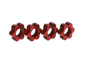 Traxxas Wheel Hubs, Hex, Red Aluminium (4) TRX7756R