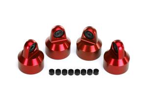 Traxxas Shock Caps Aluminium Red (4) TRX7764R