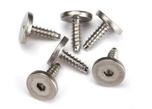 Traxxas Screws 2.6x8mm Self-tapping Flathead Hex Socket (6) TRX3233