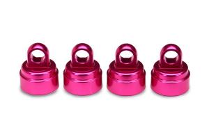 Traxxas Shock caps, aluminum (pink-anodized) (4) (fits all Ultra Shocks) TRX3767P