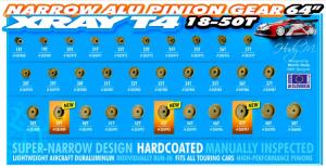 Xray  Pinion Gear Alum. 21t 64P 305971