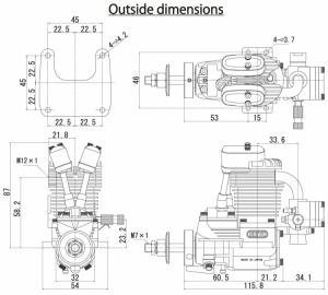 FG-11A 11cc 4-stroke Gasoline Engine