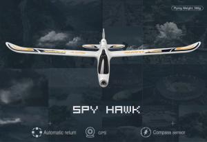 Spy Hawk FPV Plane 1000mm, HD, GPS, Return Home DISCO.