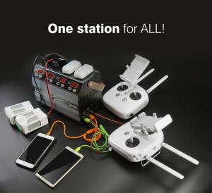 Charger Station 4P3 with cables (DJI Phantom)