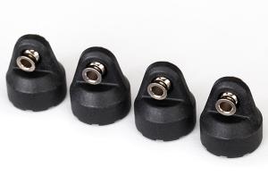 Traxxas Shock Caps with Hollow Balls Black (4) TRX8361
