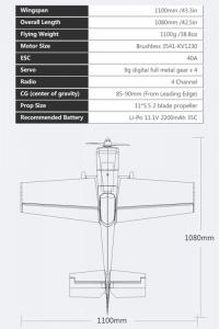 MXS 3D V2 Aerobatic 1100mm PNP