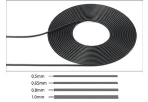 CABLE OUTER DIAMETER 0,5MM BLACK