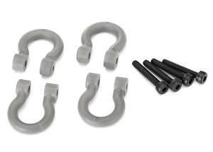 Traxxas Bumper D-Rings Grey (4) TRX8234