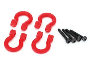 Traxxas Bumper D-Rings Red (4) TRX8234R