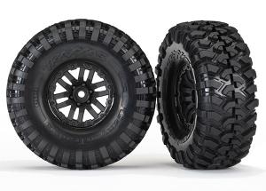 Traxxas Tires & Wheels Canyon Trail/TRX-4 Black 1.9" (2) TRX8272