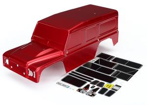 Traxxas Body Land Rover Defender Red TRX8011R