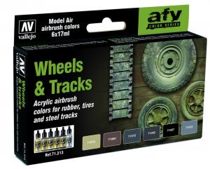 Model air set, WHEELS & TRACKS 6X17ML