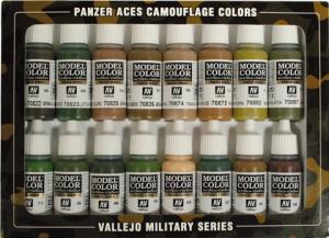Panzer Aces Camouflage set 16x17ml