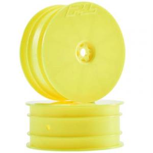 Velocity 2.2" 4wd Front Yellow Wheels (2) for Xray XB4