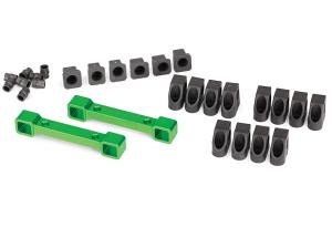 Traxxas Mount Susp Arms Front and Rear Alu Green TRX8334G