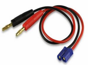 Charge cord 4mm banana EC2