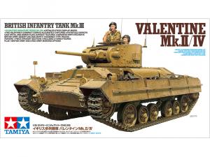 Tamiya 1/35 British Mk.III Valentine Mk.II/IV pienoismalli