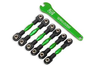 Traxxas Turnbuckles Front and Rear Alu Green (set) TRX8341G