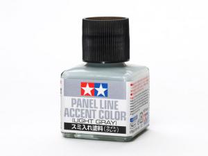 Tamiya Panel Line Accent Color Light Grey maalipesu