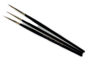 KOLINSKY TAJMIR SABLE BRUSHSET (3 brushes) No. 0,1,2
