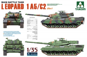 1:35 Main Battle Tank Leopartd 1 A5/C2 2 in 1