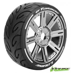 Tires & Wheels GT-TARMAC 1/8 GT Soft (MFT) Black Chrome (2)