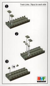 1:35 M1A1/ M1A2 T-158 "Big Foot" Workable Track Links